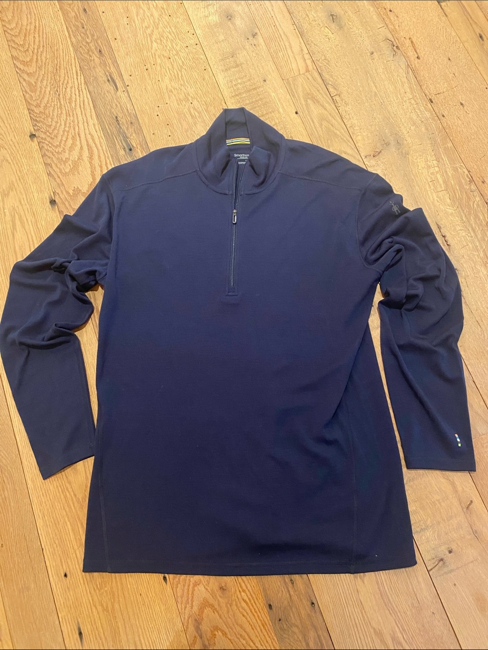 Smartwool Merino 250 Wool Quarter Zip Navy L/S Navy XL